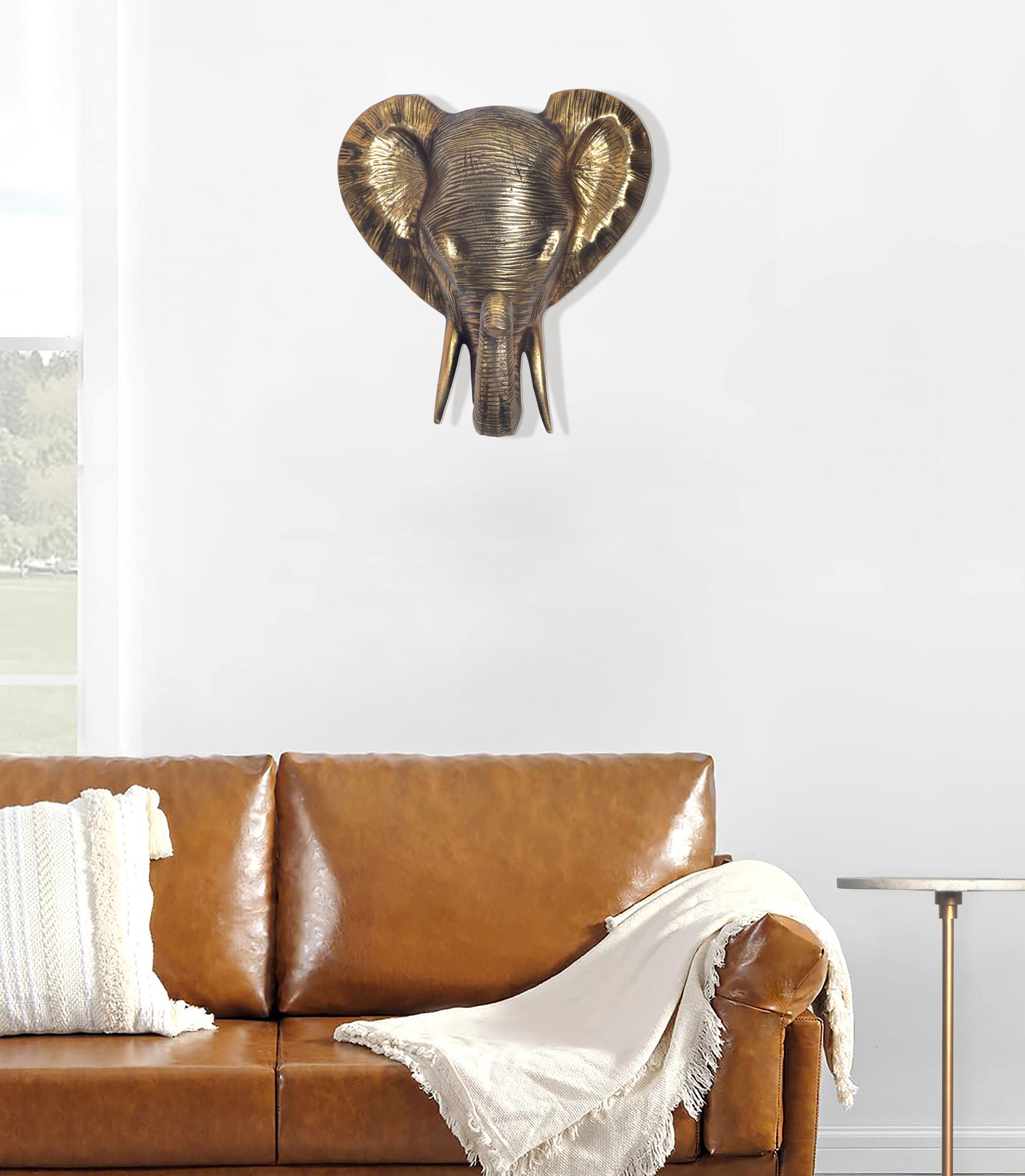 Wandobjekt Hylkje Aluminium Gold 33 × 20 × 41 cm