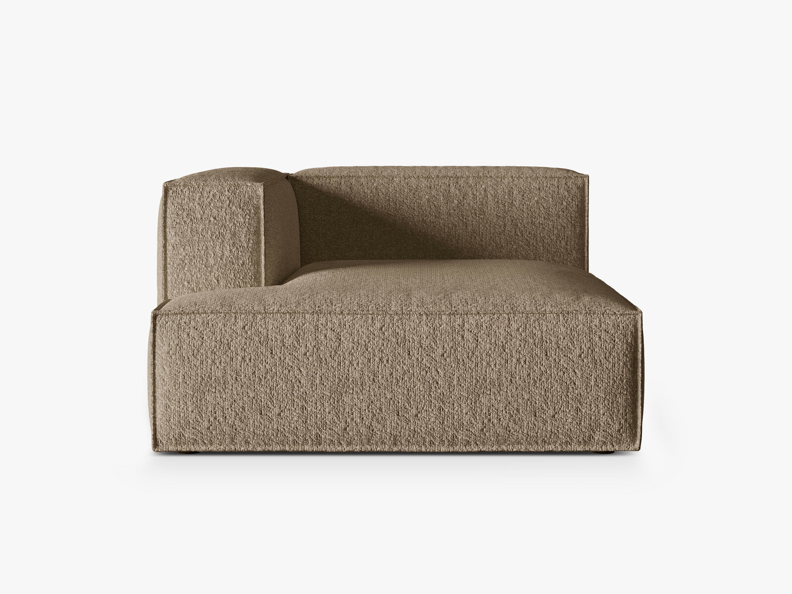 Micadoni Recamiere Nuria 1-Sitzer Links Boucle Cappuccino