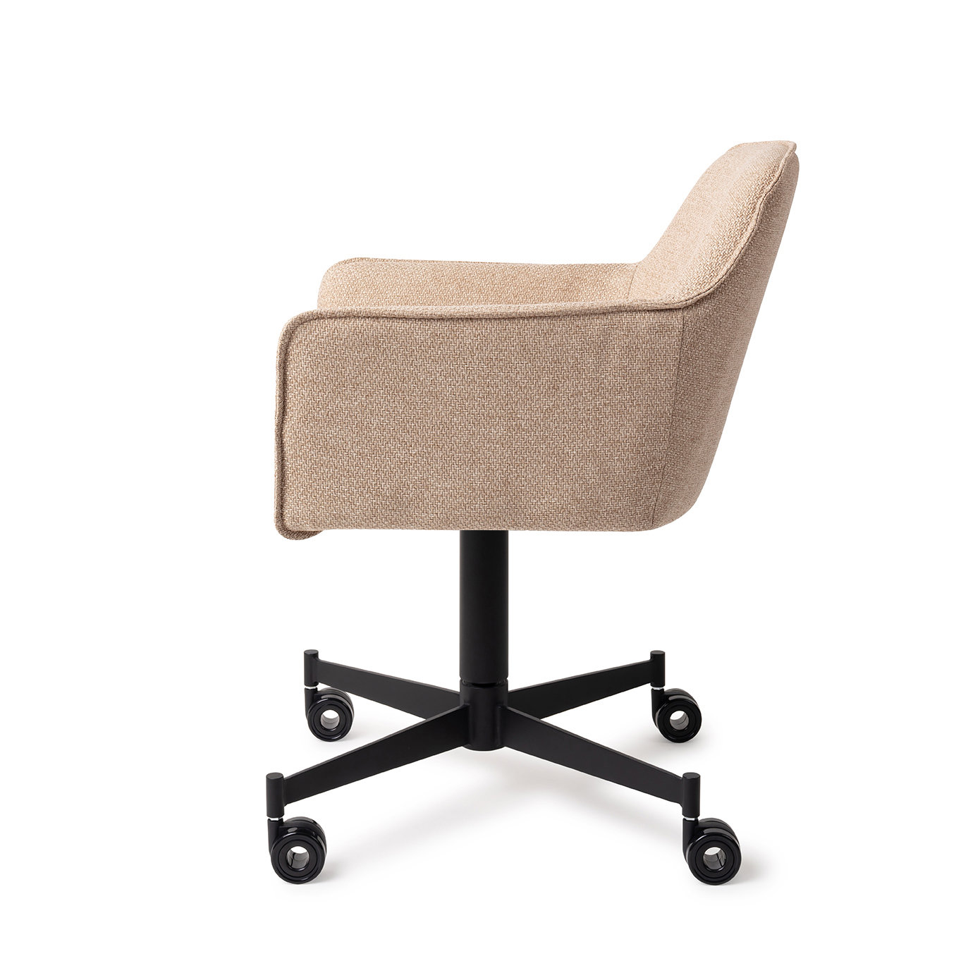 Jesper Home Esszimmerstuhl Hofu Wild Walnut Caster Schwarz