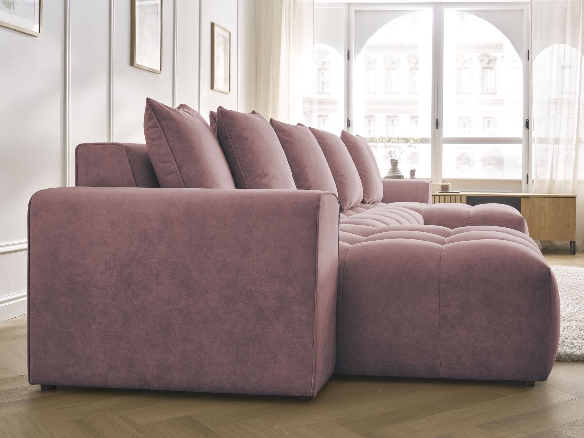 Bobochic Mont-blanc Wohnlandschaft Samt Rosa