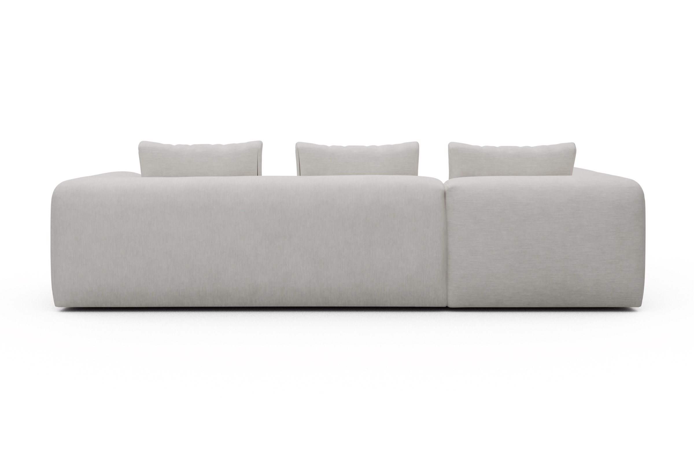 Ecksofa Fred 2x 2,5-Sitzer links offen Vivus-Dusty-Off-White