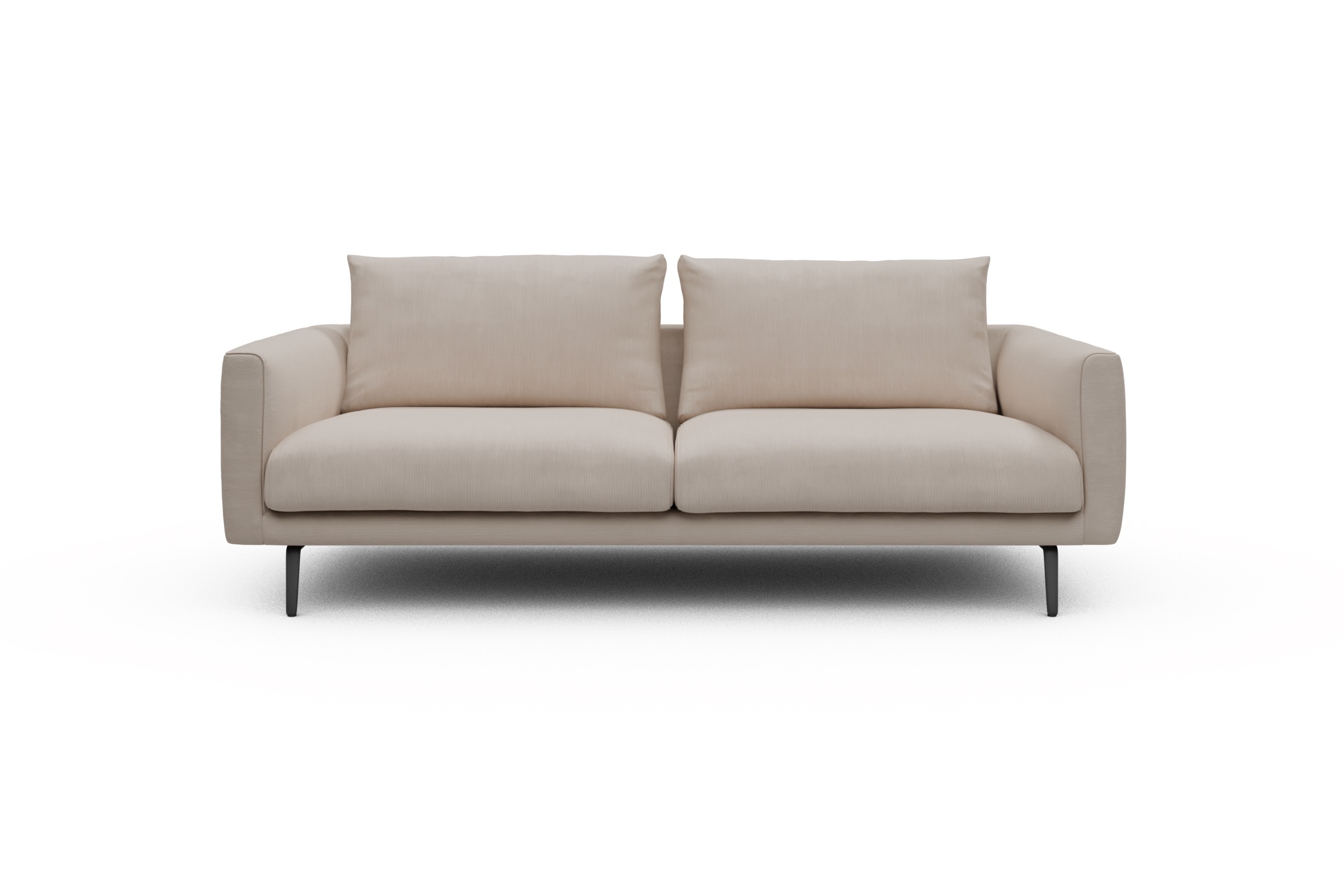 Skandi Home Sofa Karl 3-Sitzer Cordufine-Off-White moebelfaktor