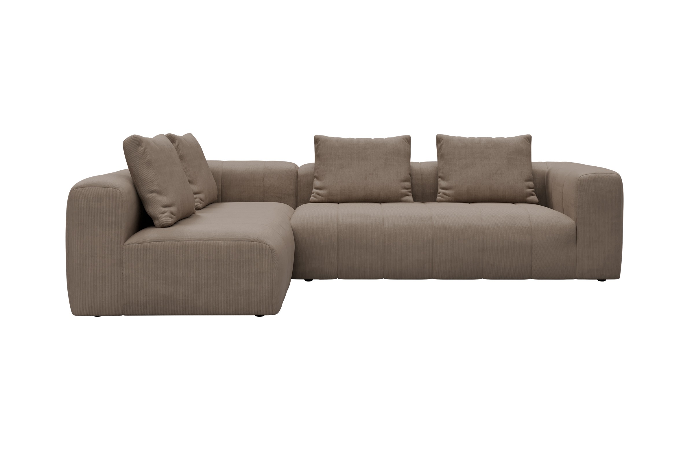 Hugo 2x 2,5-Sitzer Armlehne rechts Cordufine-Biege moebelfaktor