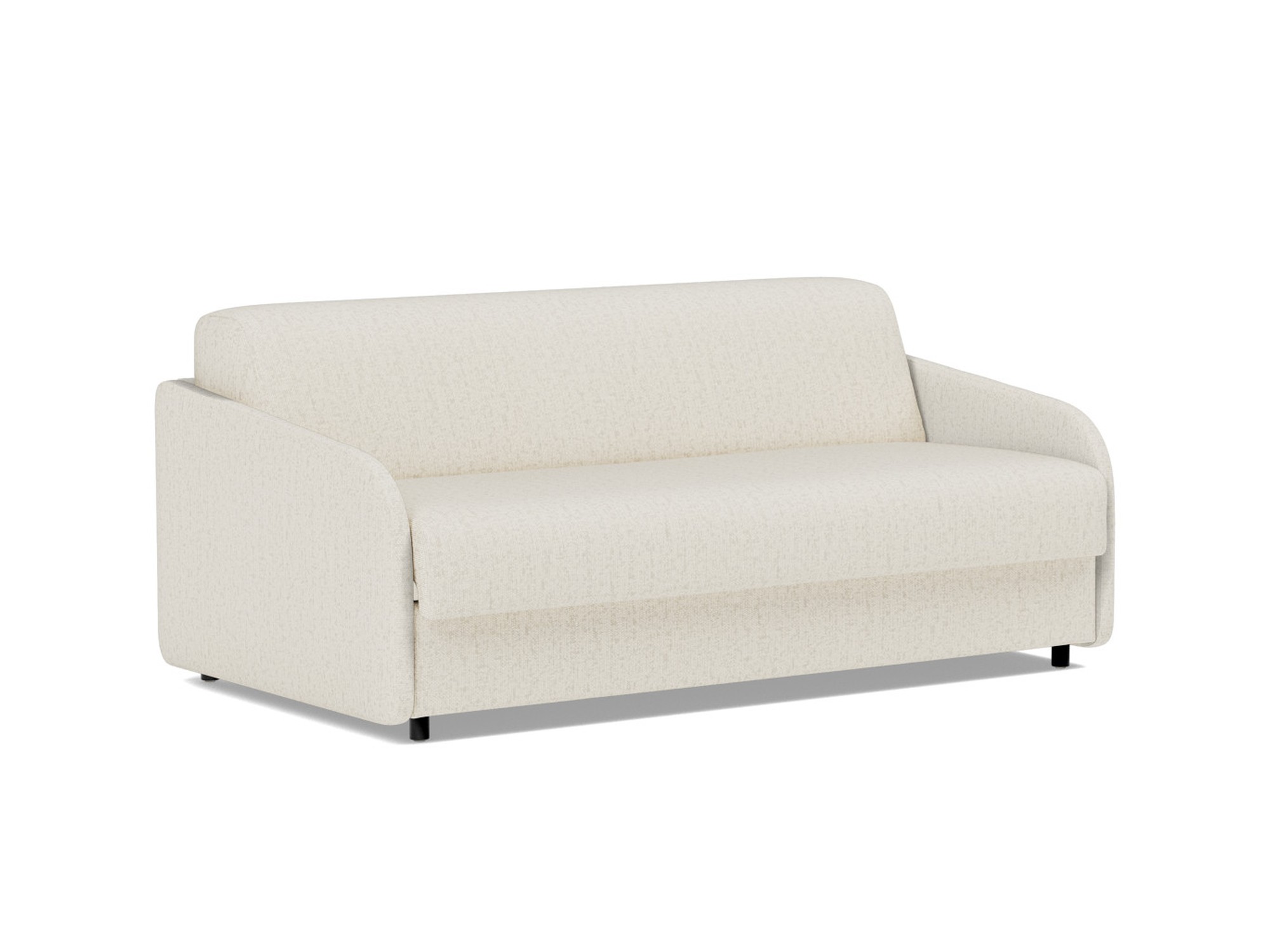 Schlafsofa Eivor mit Memory-Matratze 140 Boucle Skandi 531-Off-White