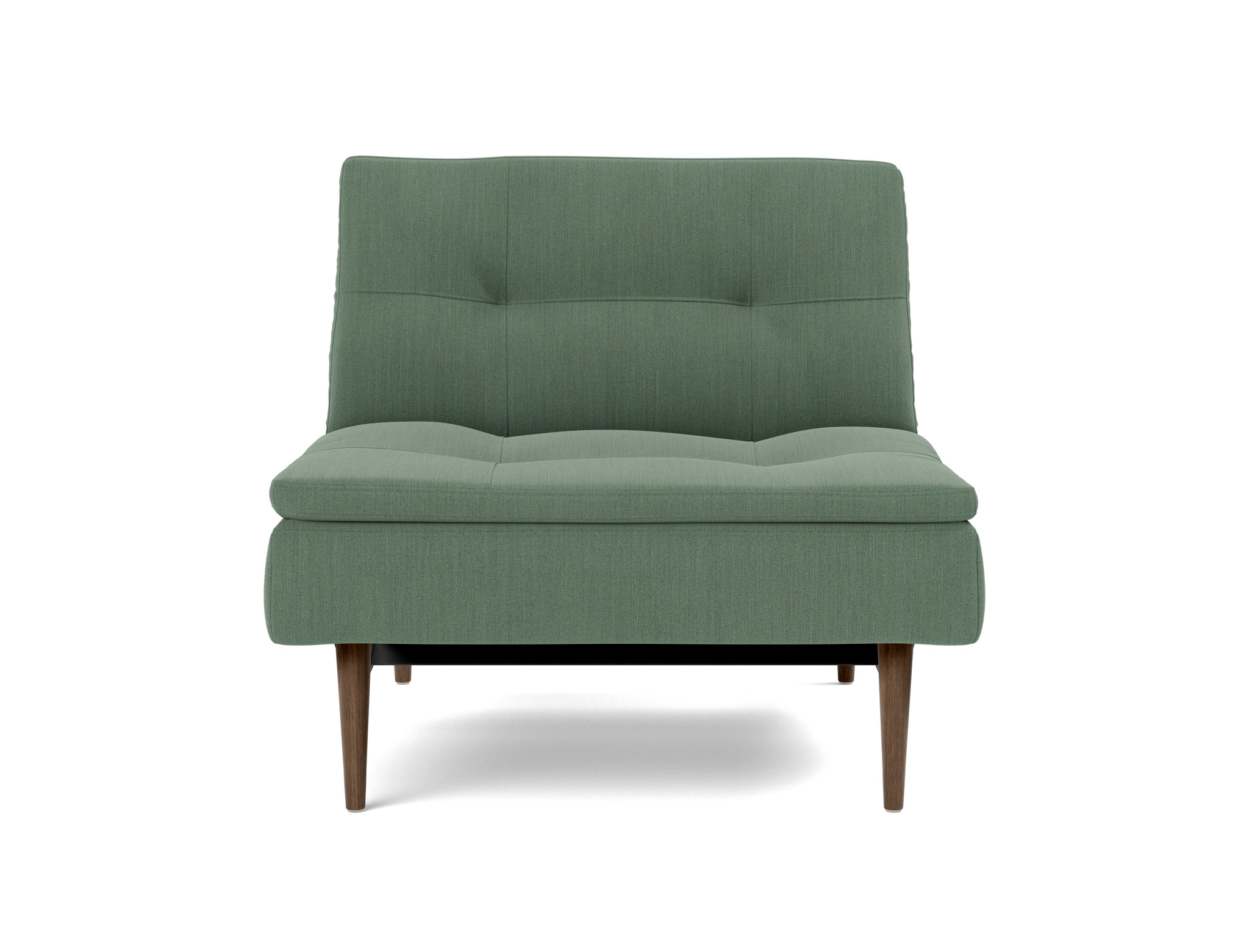 Sessel Dublexo Flachgewebe Elegance 518-Green Beine Styletto Eiche dunkel