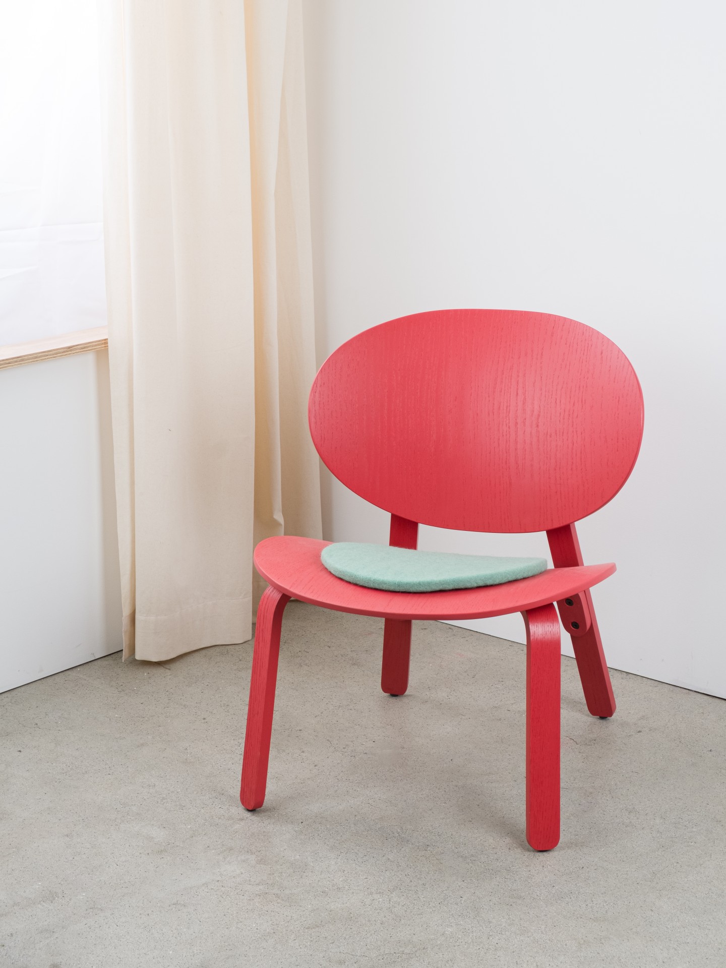 myfelt Fine - Flache Sitzauflage rund