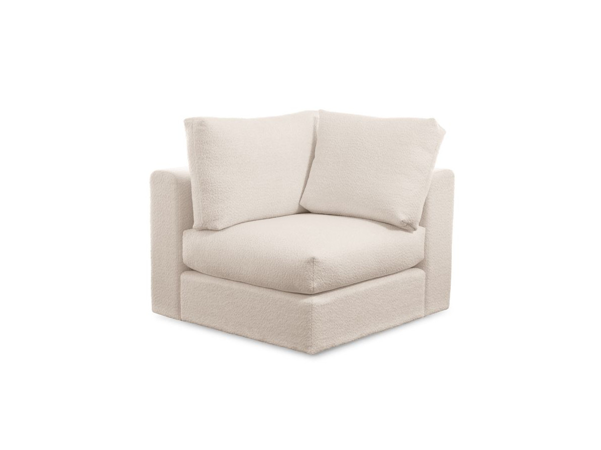 Bobochic Paris Eckmodul Bouclé-Stoff Beige