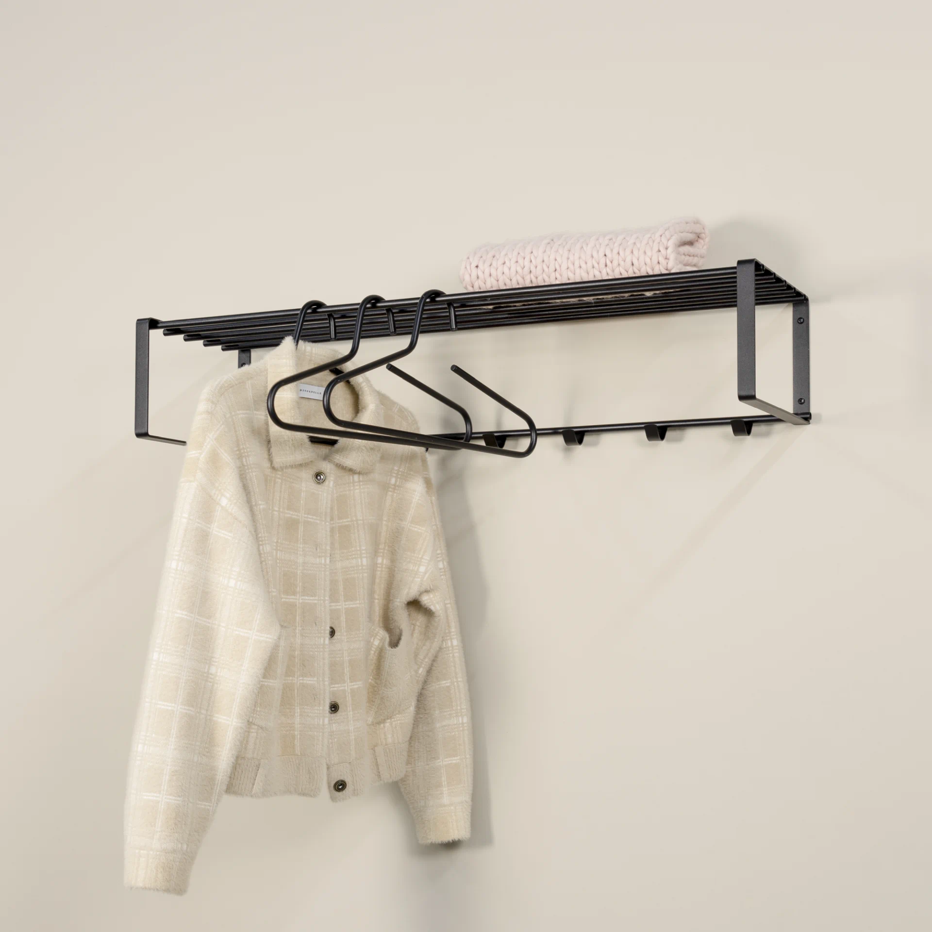 Spinder Design Wandgarderobe Rex 2 XL (100 cm) Schwarz