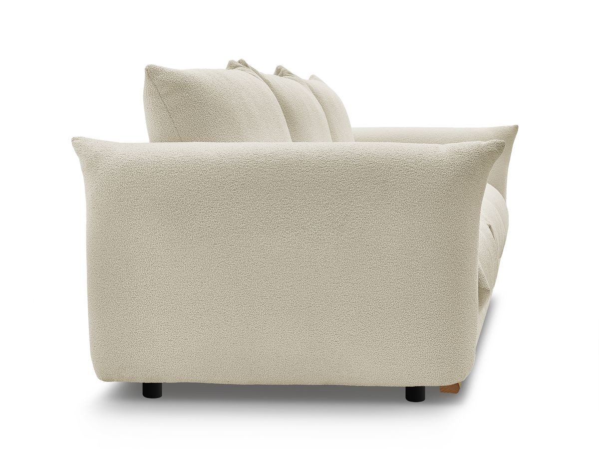 Bobochic Ernest Sofa 3-Sitzer 266 × 106 cm Bouclé-Stoff Beige