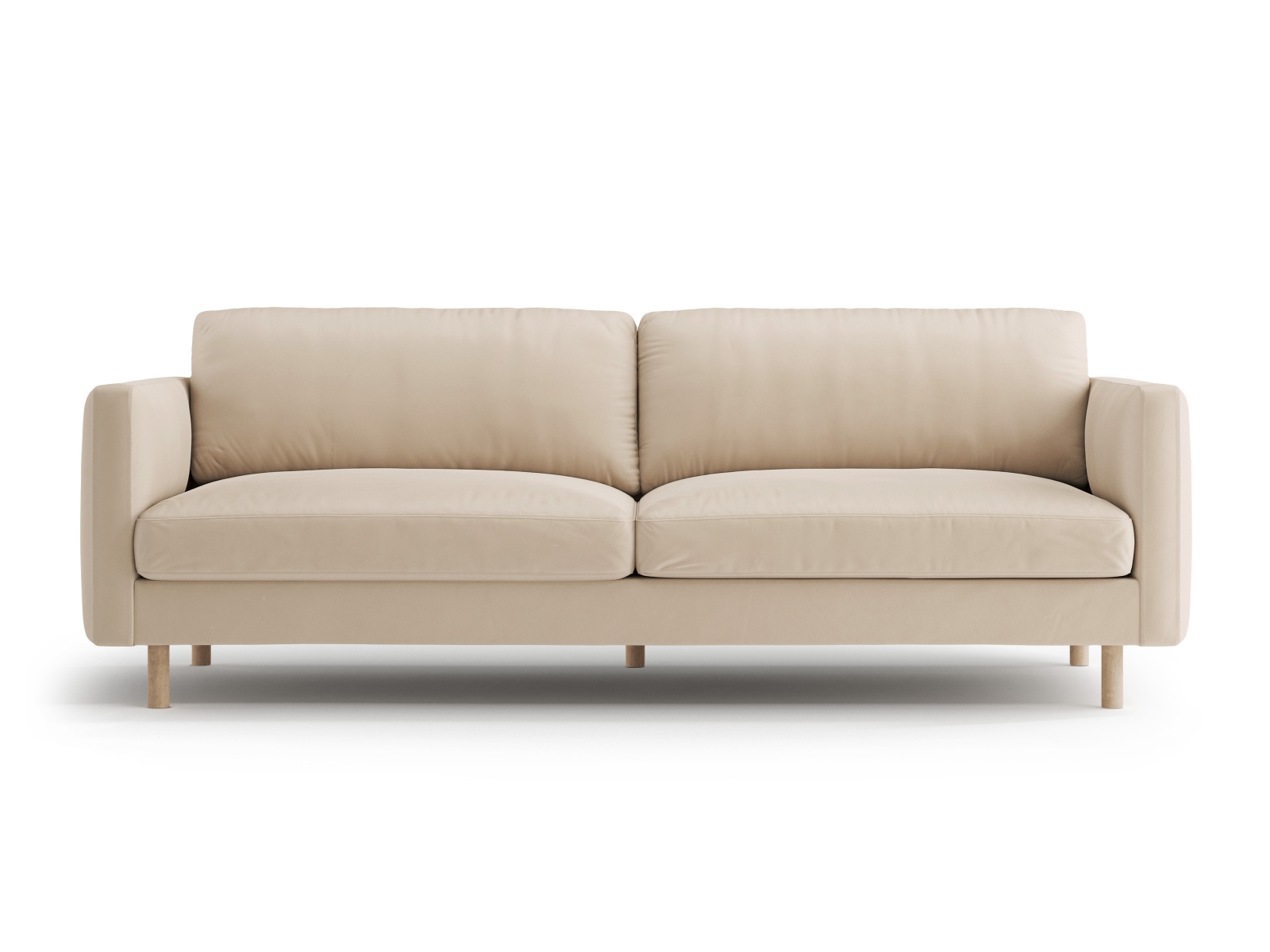 Micadoni Sofa Eden 4-Sitzer Samt Nude