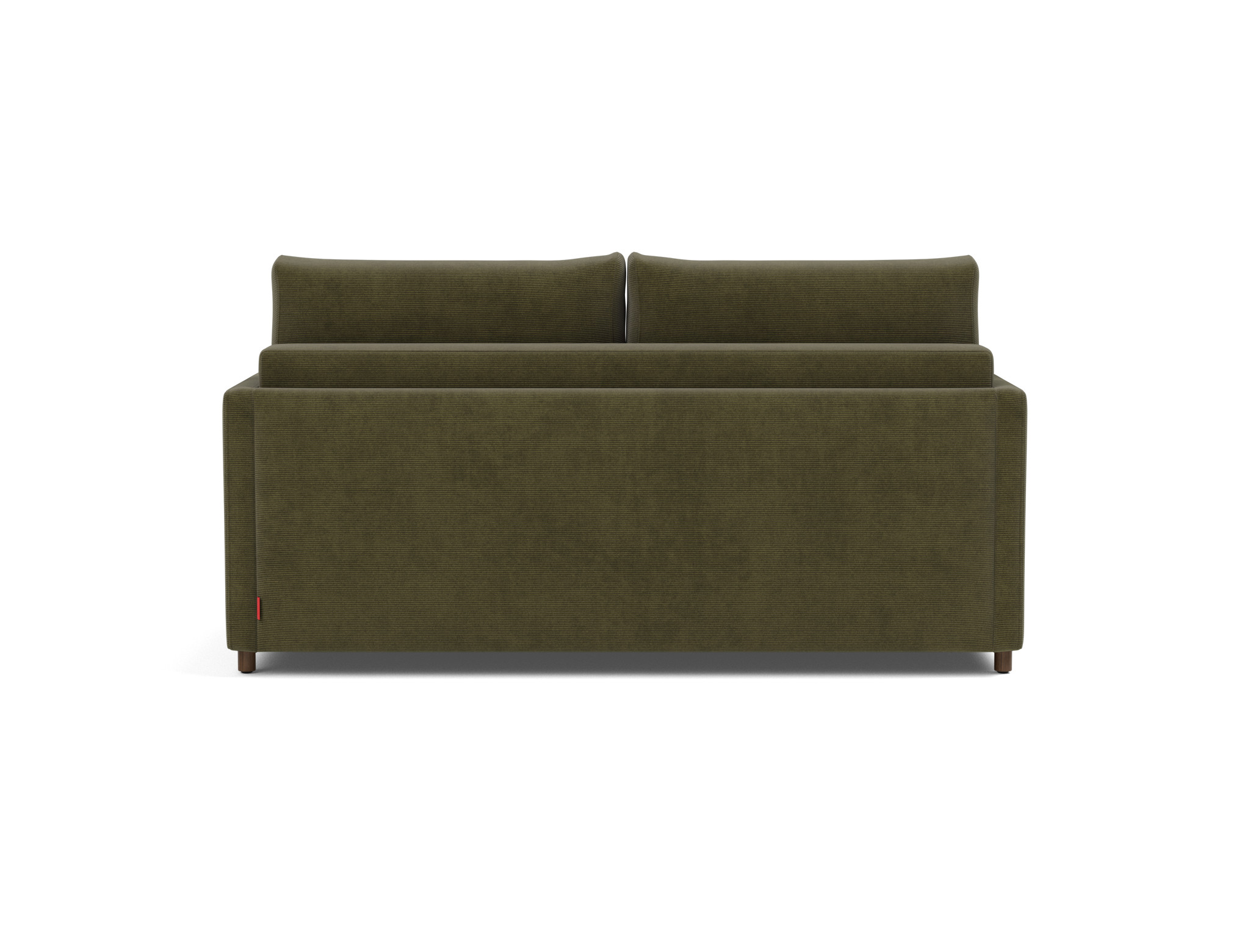 Schlafsofa Neah mit Slim-Armlehnen 160 Kord Cordufine 316-Pine-Green