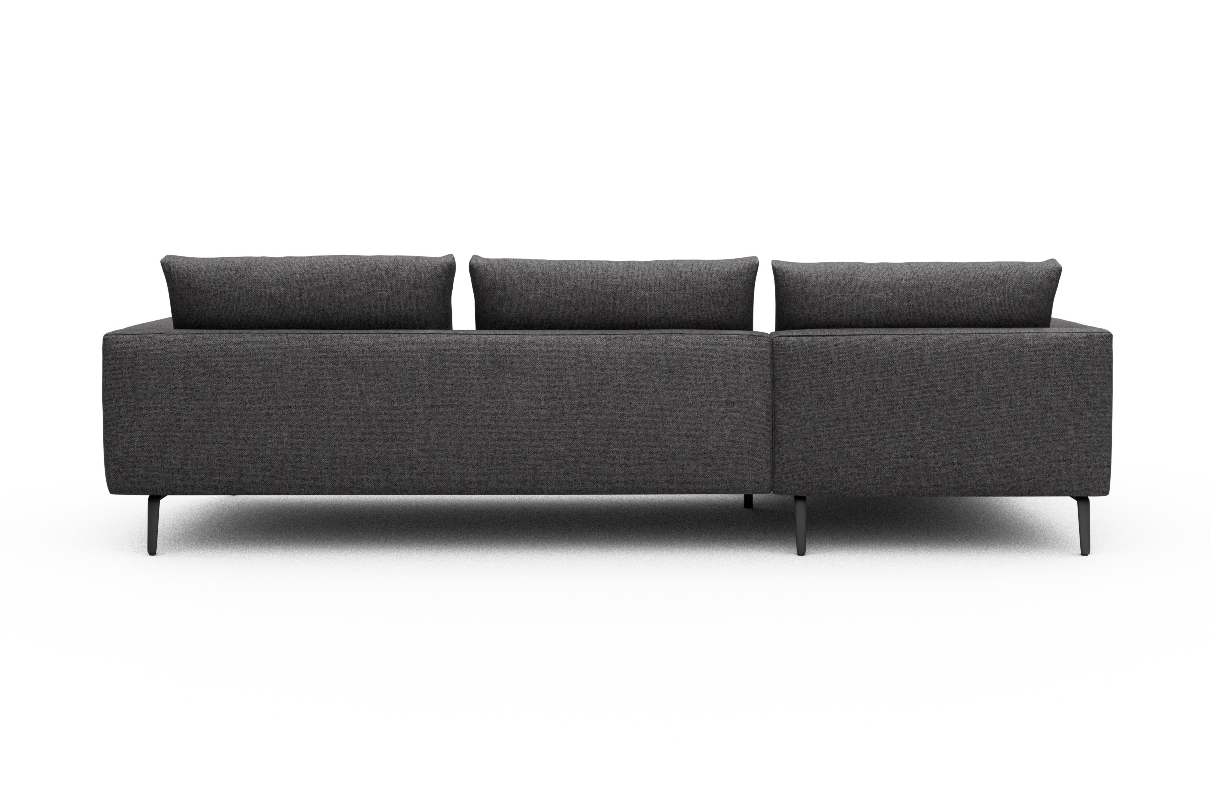 Ecksofa Karl Chaiselongue links mit 2,5-Sitzer Sama-Antracite