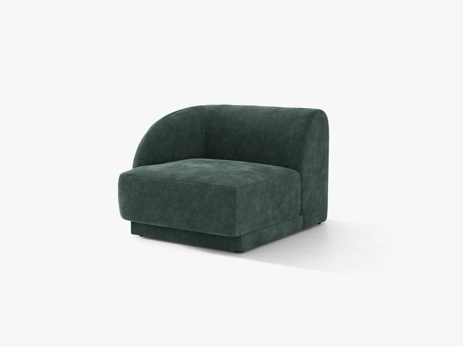 Micadoni Eckmodul Miley 1-Sitzer Links Chenille Haga Petrol