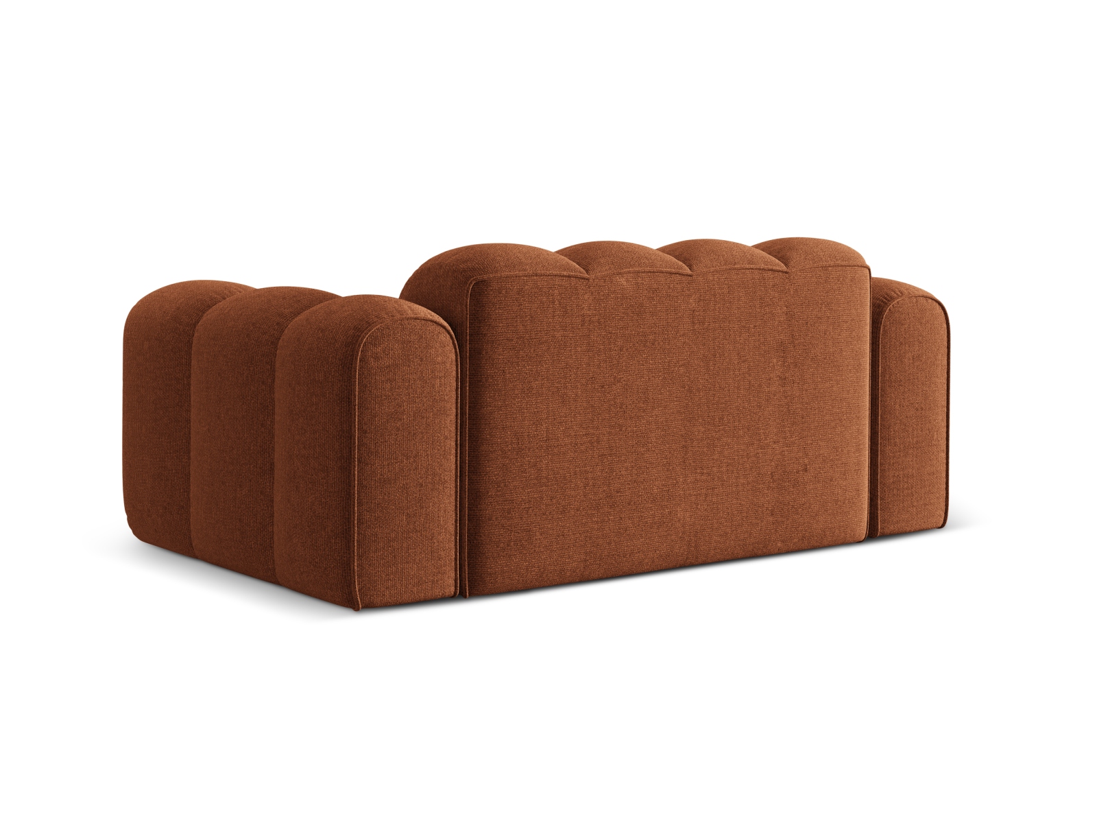 Cosmopolitan Design Sofa Treno 2-Sitzer Chenille Eden Ziegel