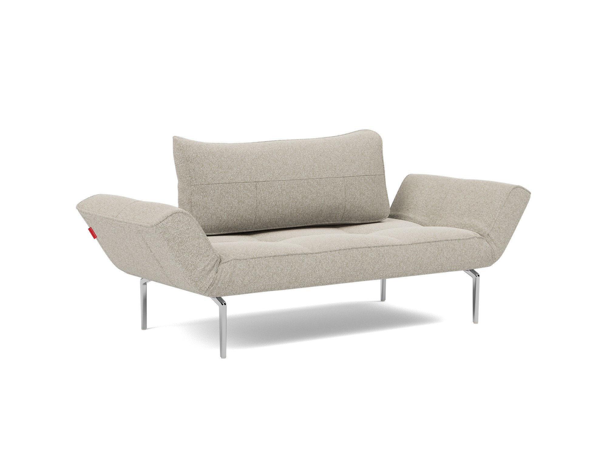 Tagesbett Zeal Boucle Skandi 539-Beige Beine Straw Aluminium
