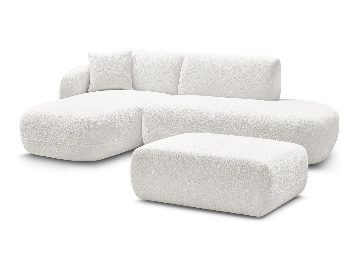 Bobochic Anda Ecksofa mit Pouf 241 × 163 cm