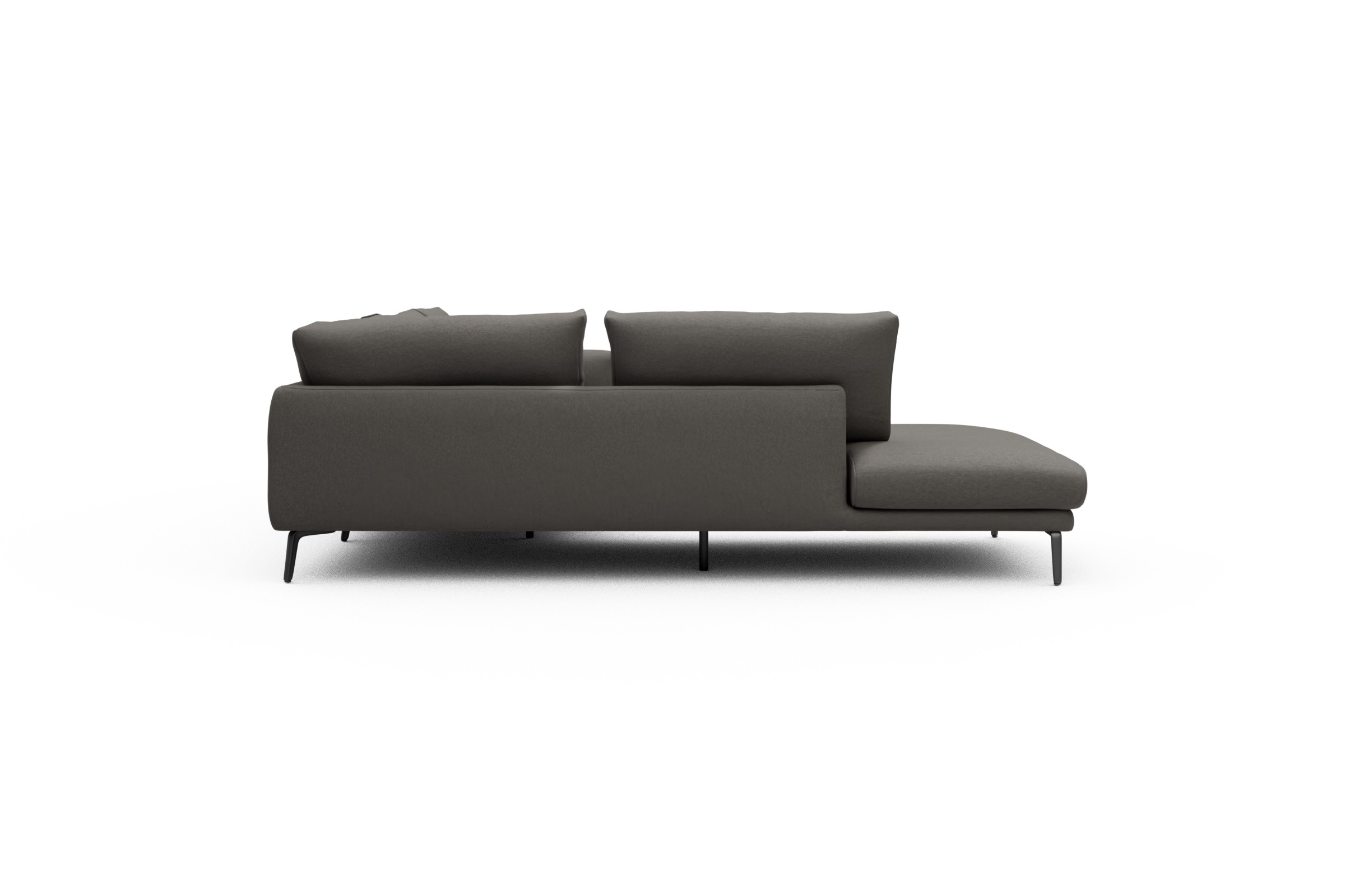 Ecksofa Karl Relax-Ecke links mit 2,5-Sitzer Satya-Taupe