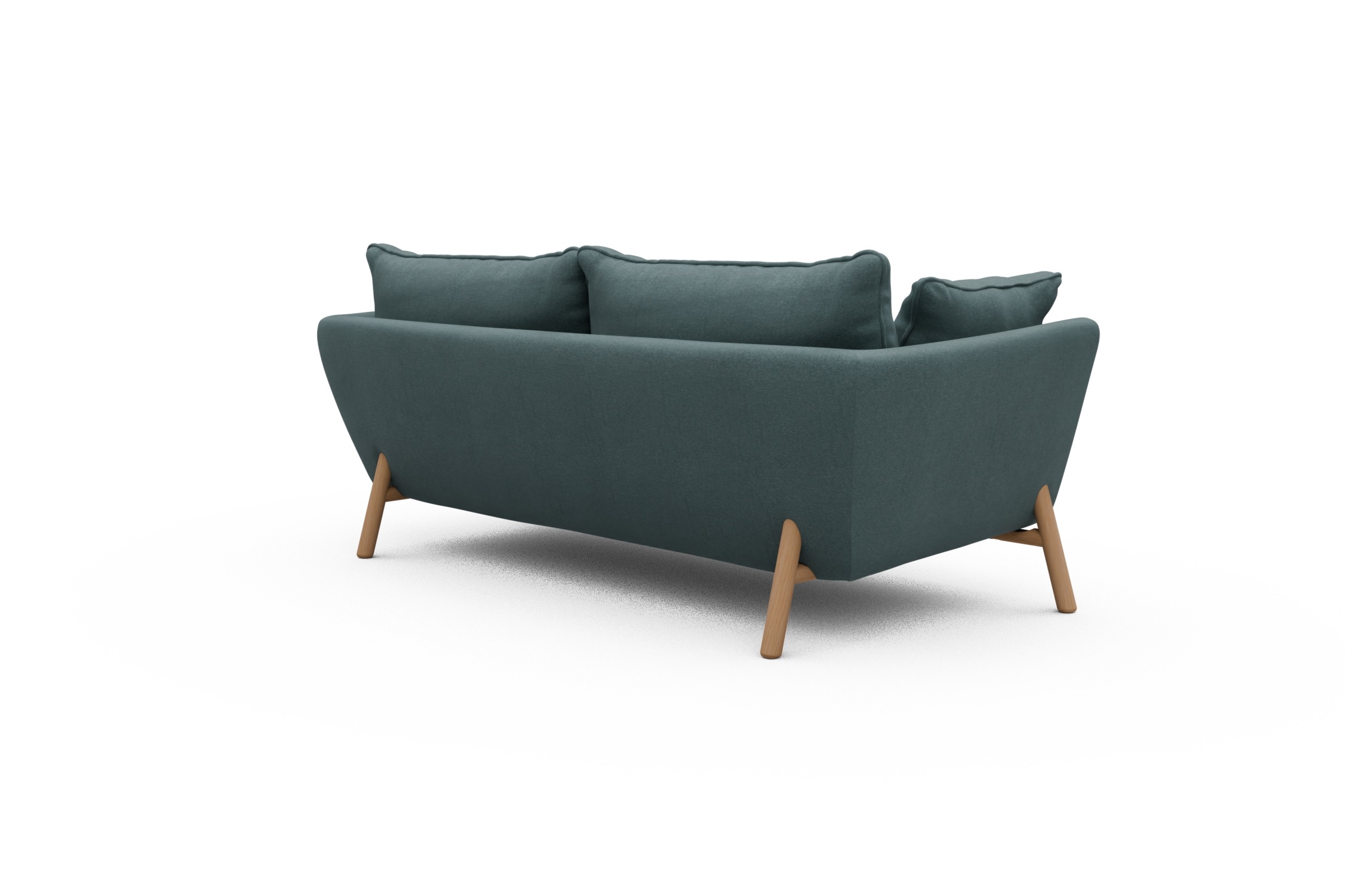 Sofa Emil PREMIUM 2-Sitzer Beinfarbe Eiche Natur Satya-Niagara