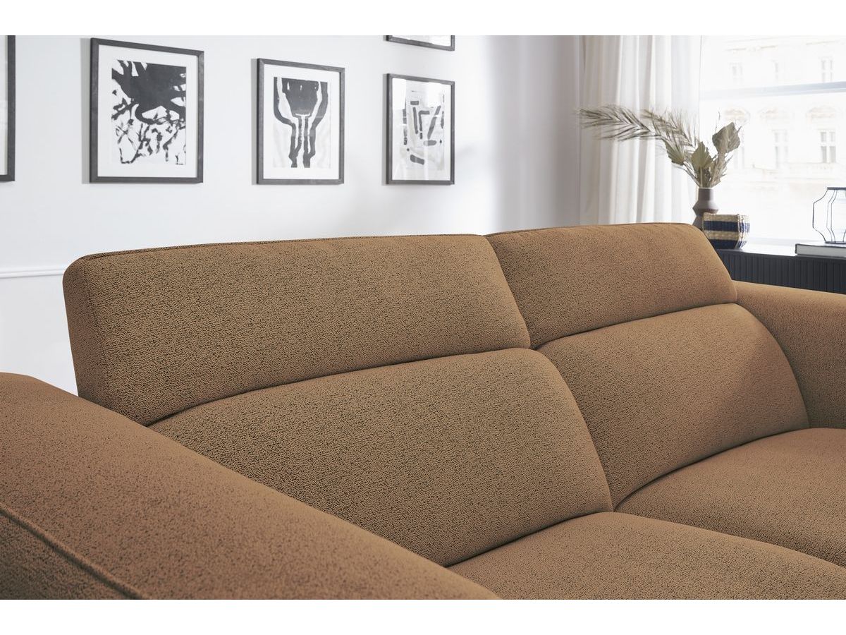 Bobochic William Sofa 3-Sitzer Melange-Stoff Orange