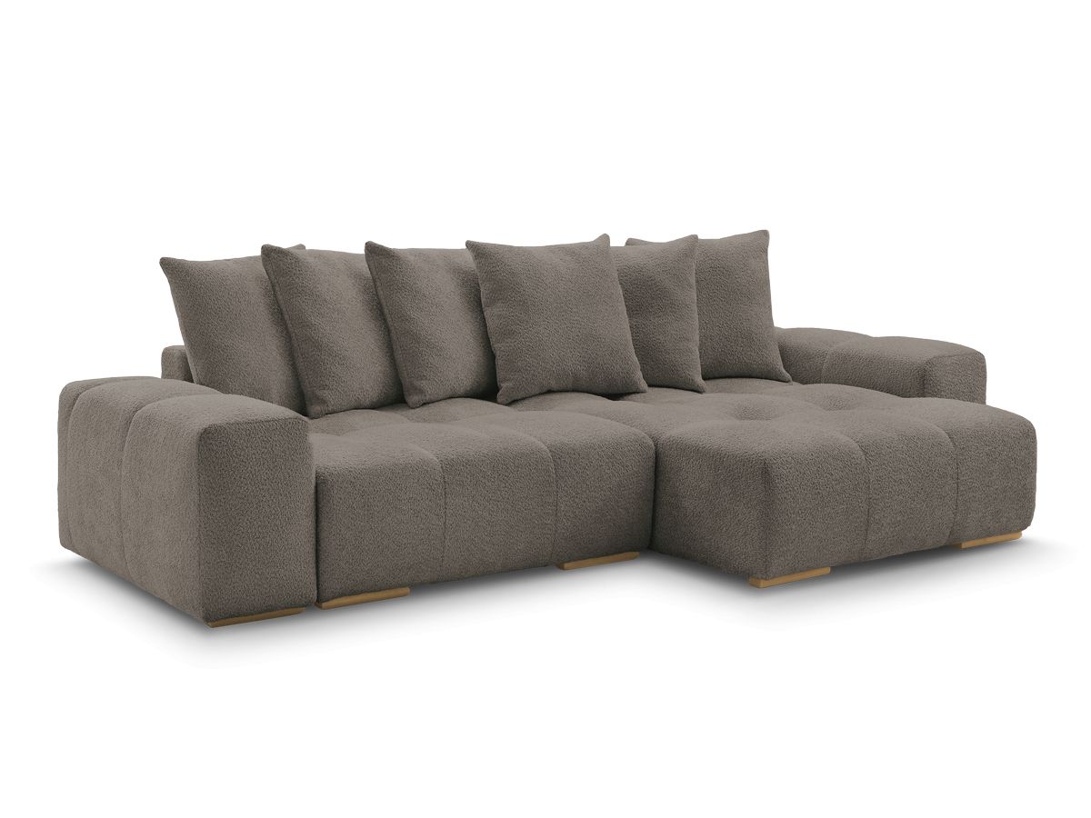 Bouclé-Stoff · Braun