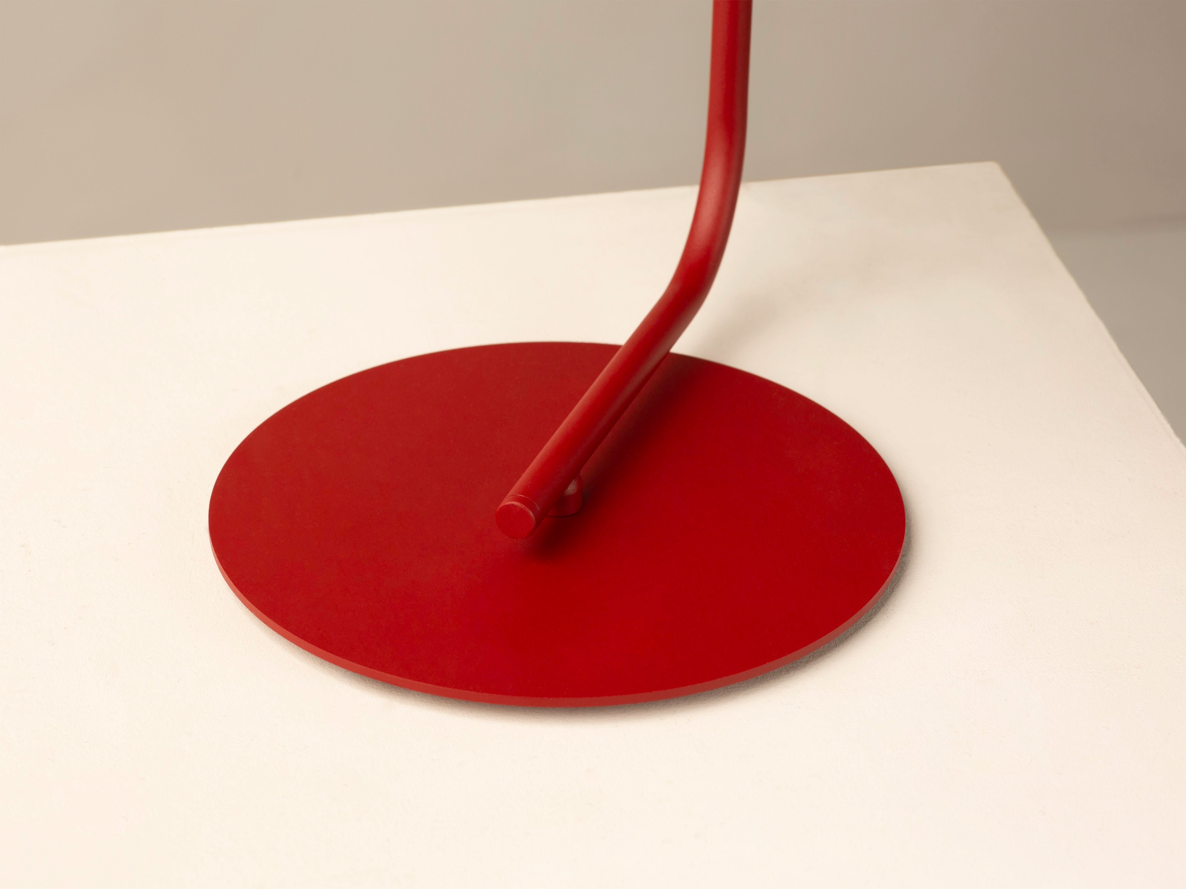 Micadoni Nocte Tischlampe Burgundfarben