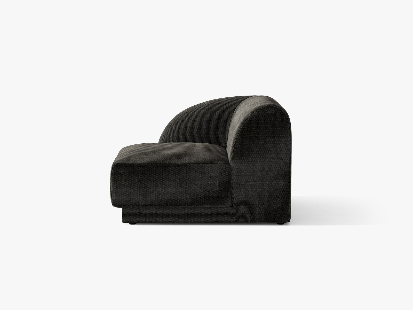 Micadoni Eckmodul Miley 1-Sitzer Links Chenille Eden Anthrazit