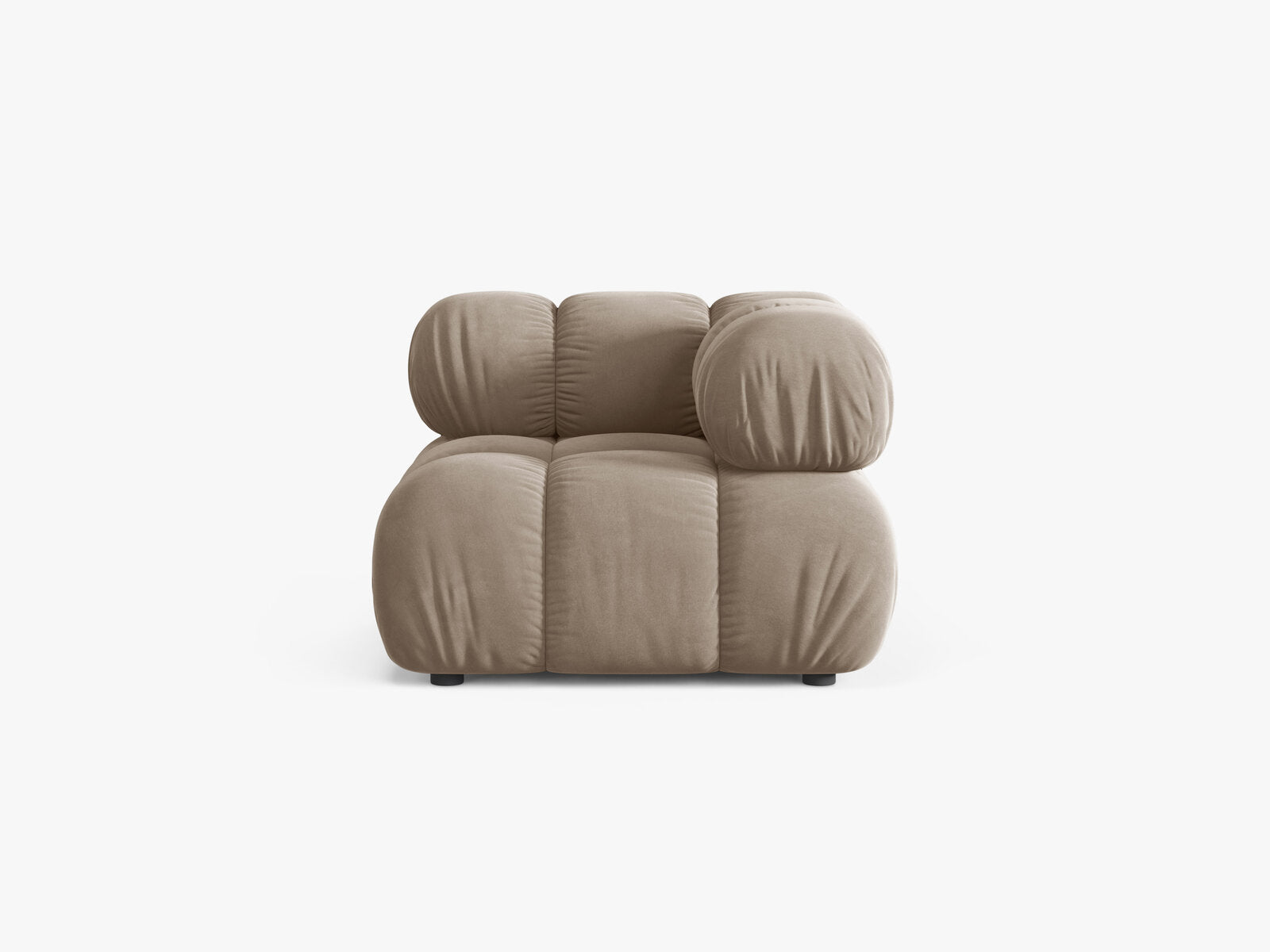 Micadoni symmetrisches Eckmodul Bellis Samt Bluvel Cappuccino
