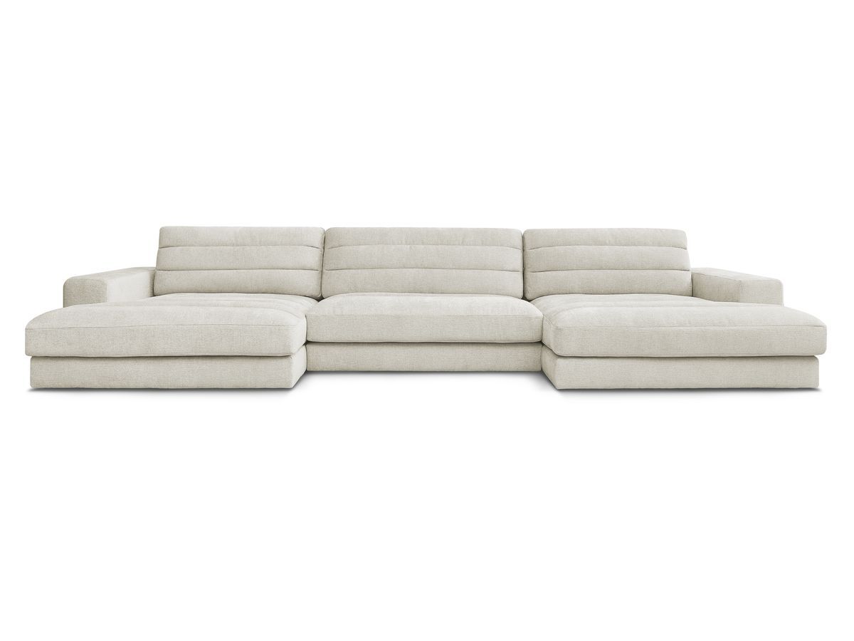 Bobochic Sierra Wohnlandschaft Strukturstoff Beige