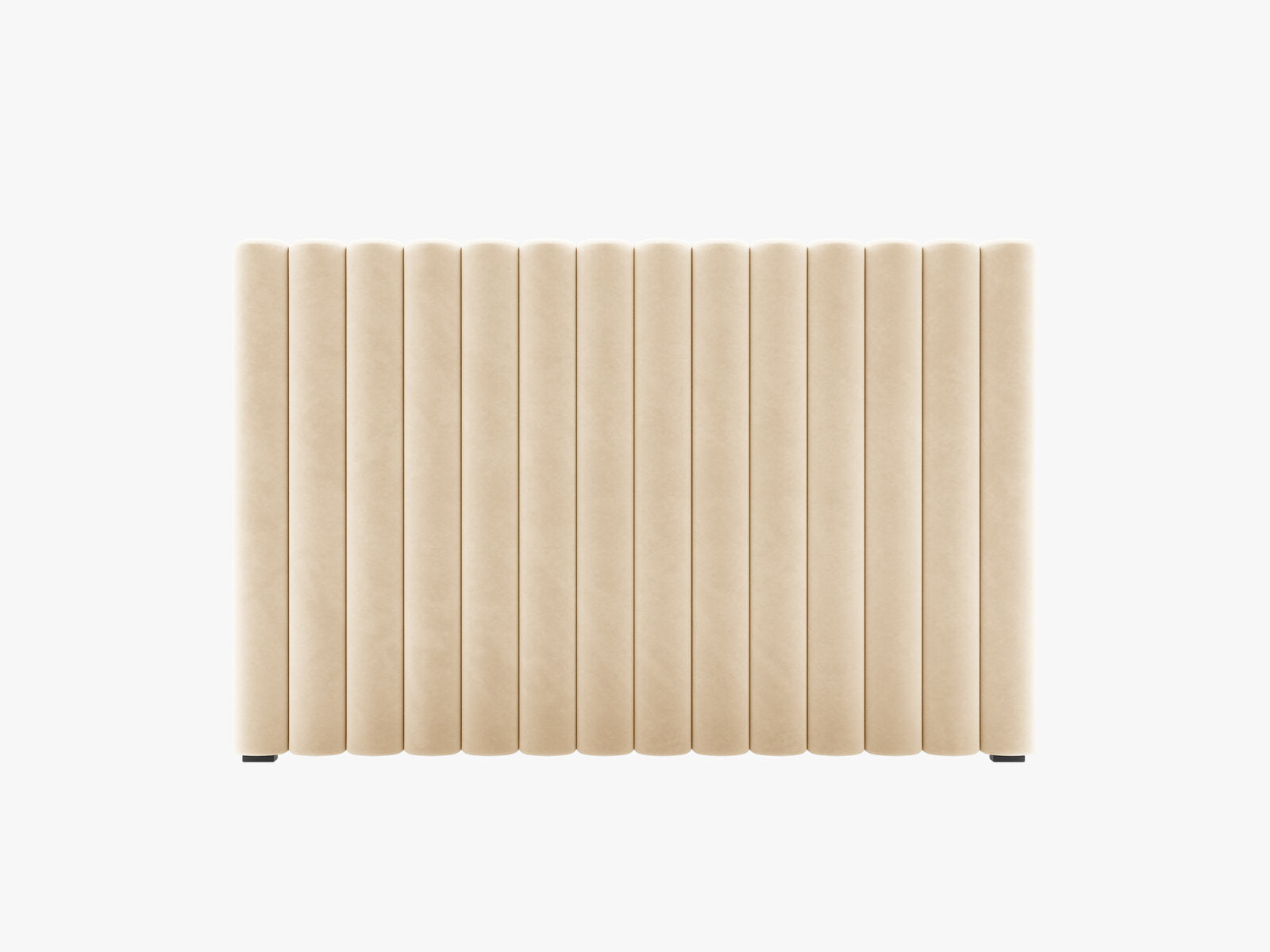 Micadoni Mistero Samtiger Kopfteil 80 cm Samt Paris Nude 140x95