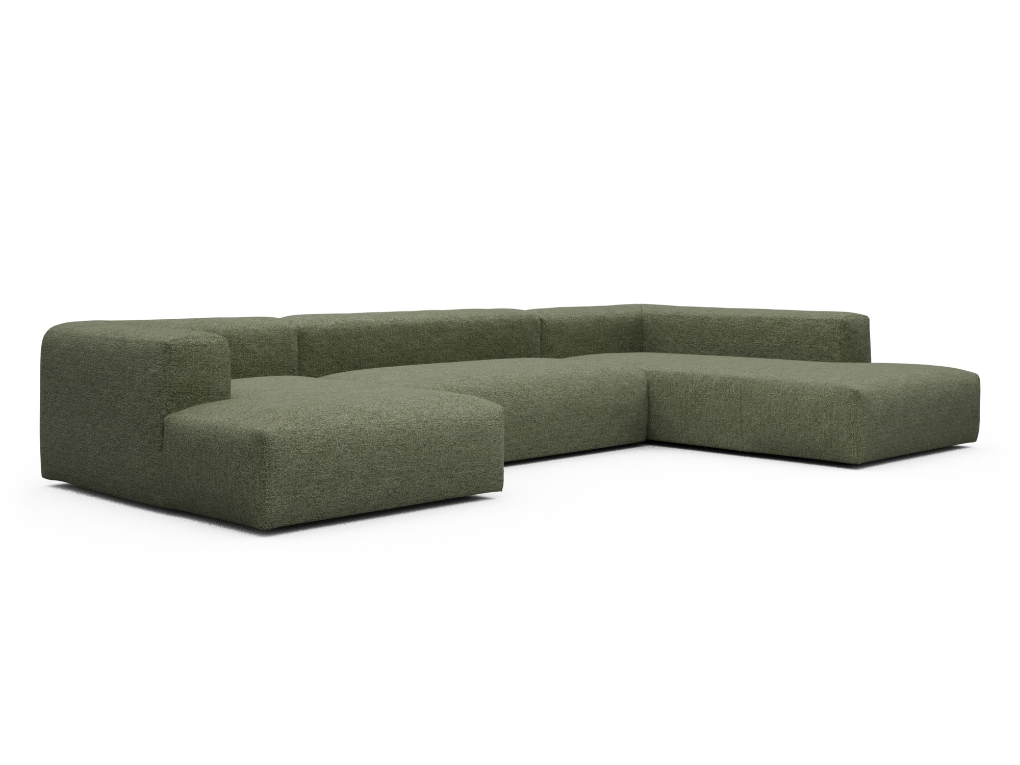Skandi Home Wohnlandschaft Fred Relax-Ecke rechts mit 2-Sitzer und Chaiselongue links Carreno-Vivid-Green moebelfaktor