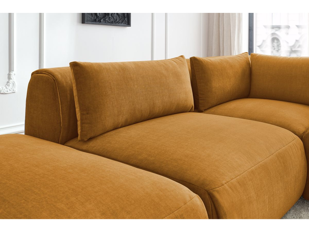 Bobochic Jeanne Ecksofa 271 × 300 cm Samt Gelb