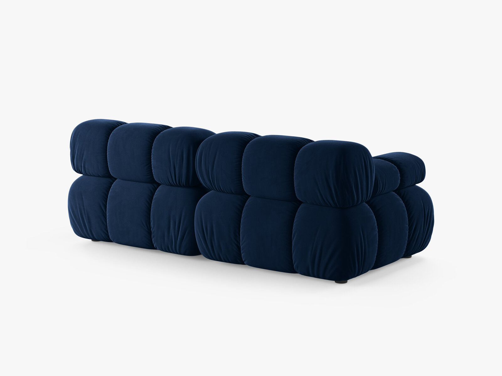 Micadoni Modulares Sofa Bellis 2-Sitzer Samt Bluvel Königsblau