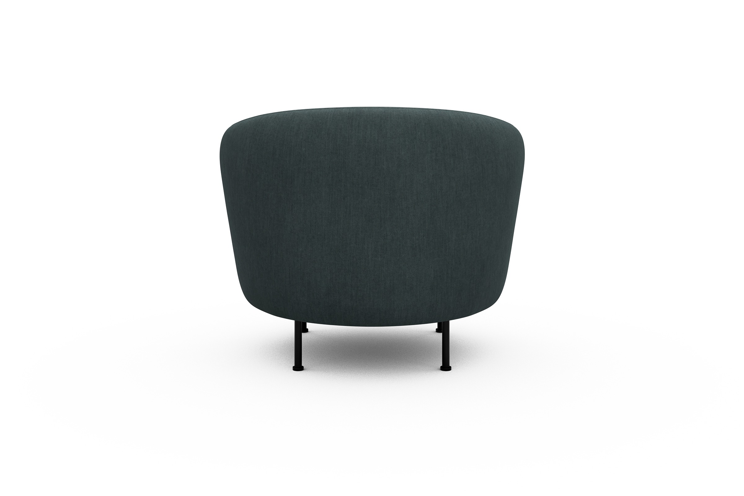 Sessel Ronda Metallbeine Schwarz Vivus-Blue