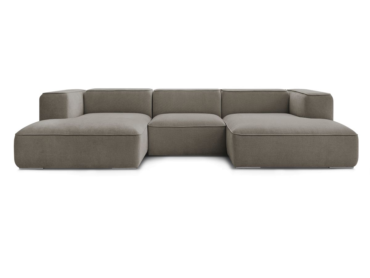 Bobochic Zephyr Wohnlandschaft Strukturstoff Taupe