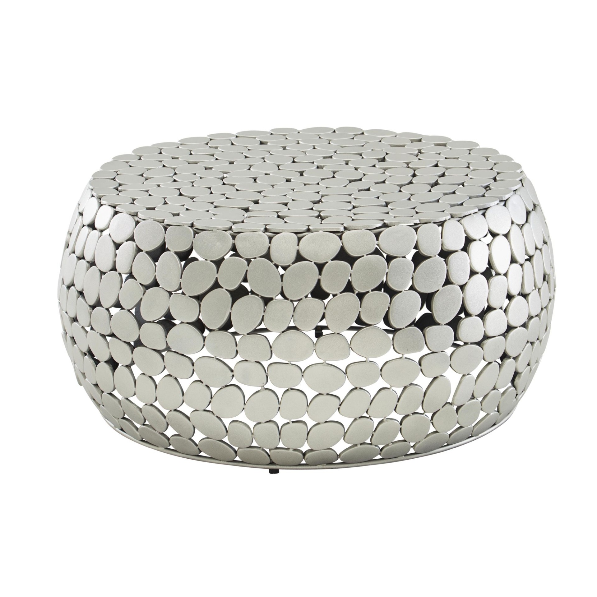 Couchtisch Brekke Silber Ø 66 × H 32 cm
