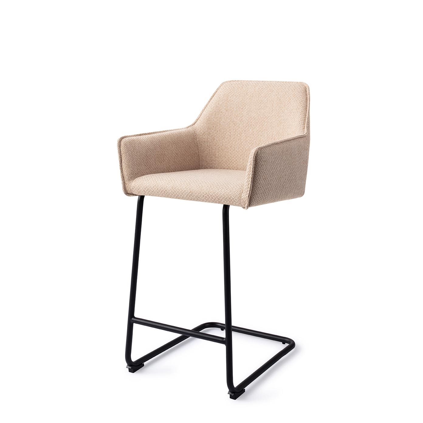 Jesper Home Barhocker Hofu Wild-Walnut Arch Schwarz Barhöhe (75cm)