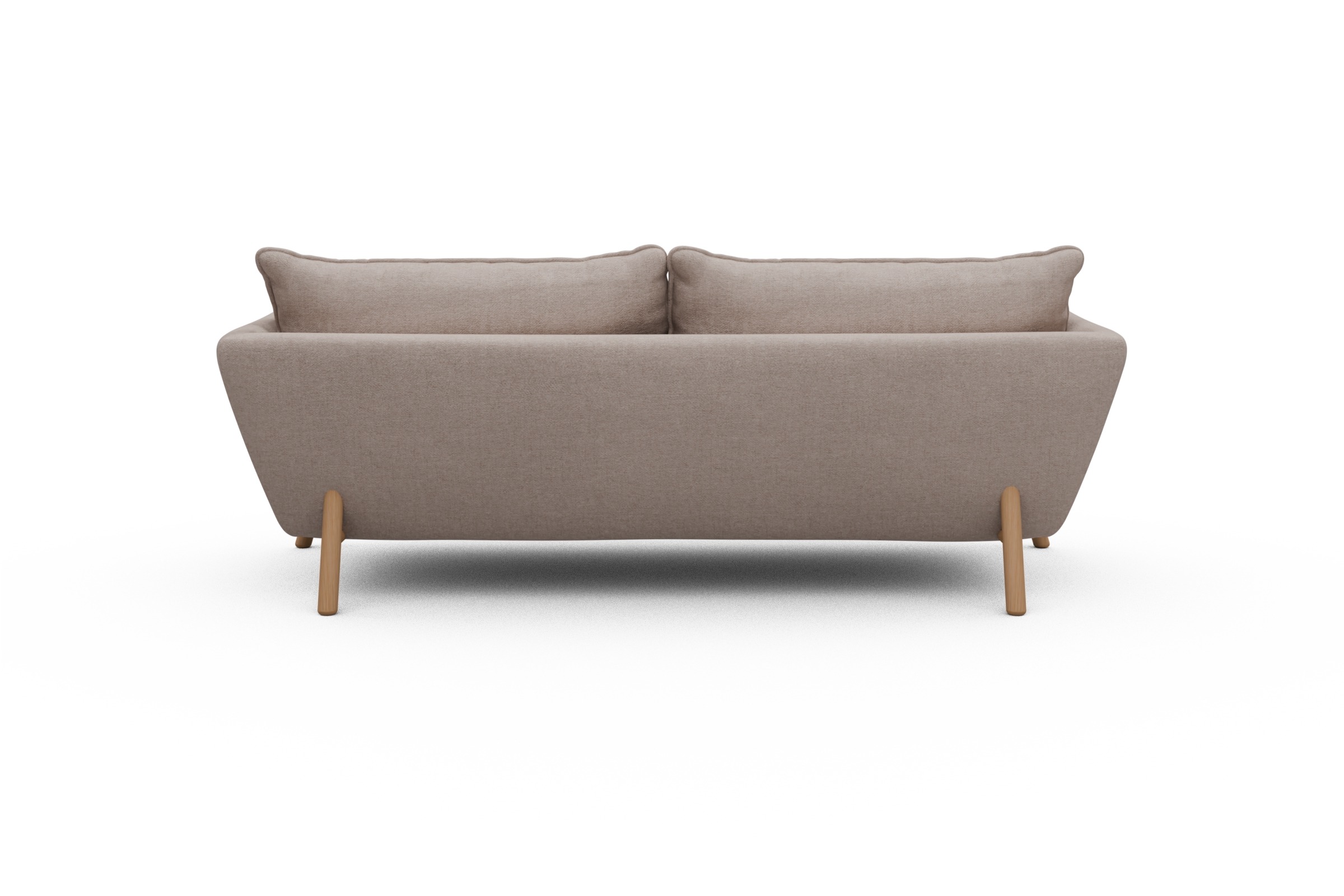 Sofa Emil PREMIUM 3-Sitzer Beinfarbe Eiche Natur Weda-Sand