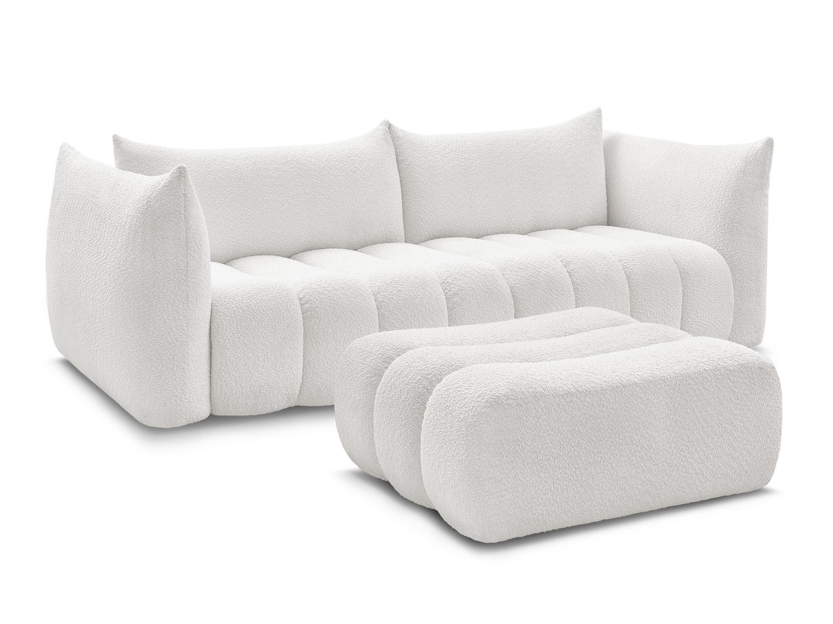 Bobochic Azra Sofa 4-Sitzer mit Pouf