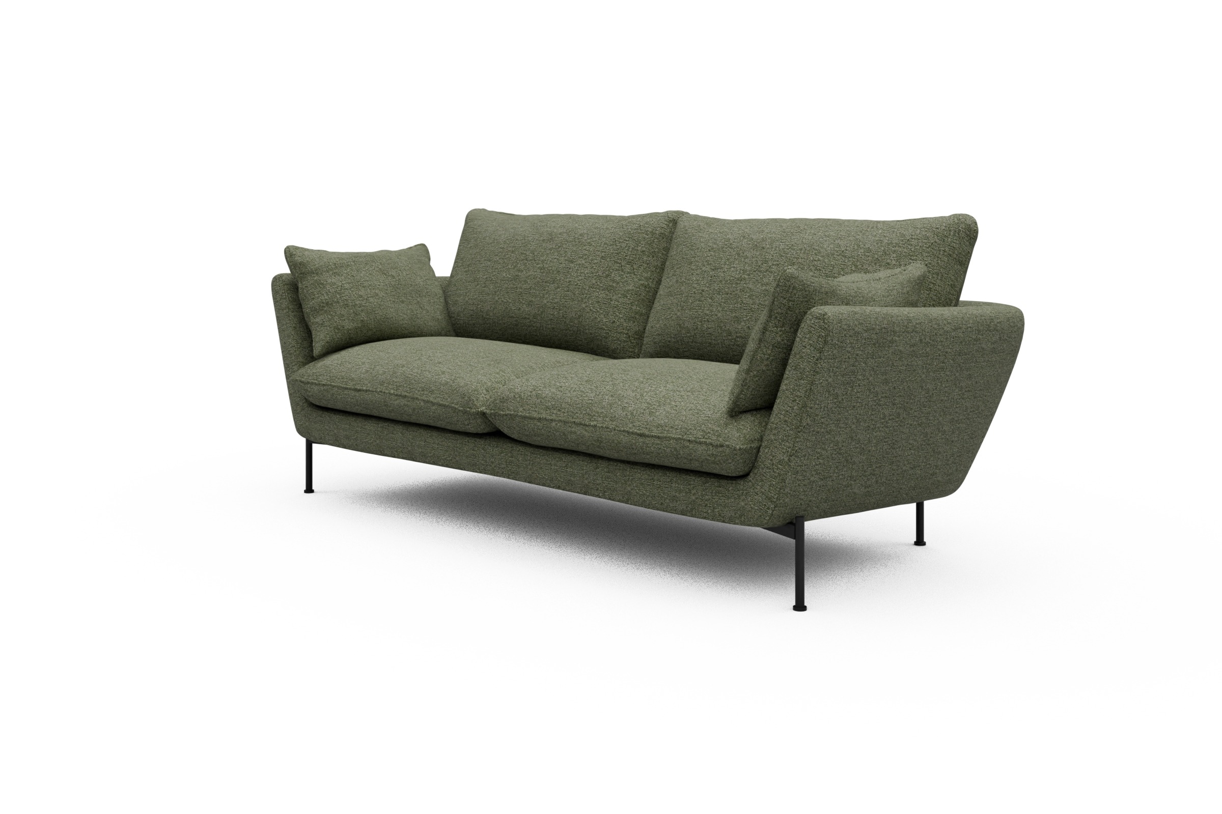 Sofa Anton 3-Sitzer Carreno-Vivid-Green