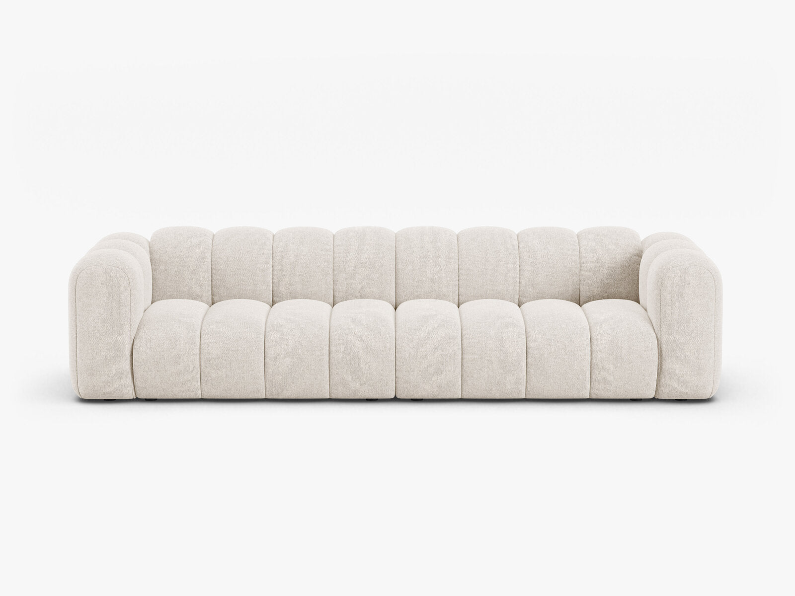 Micadoni Modulares Sofa Lupine 4-Sitzer Chenille Eden Helles Beige
