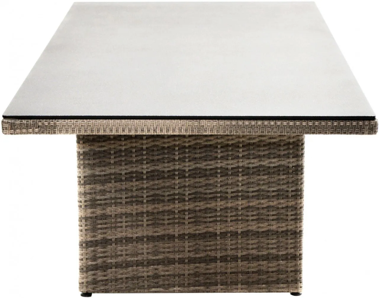 Moebelfaktor Esstisch Rabida Natur Geflecht Spraystone-Finish