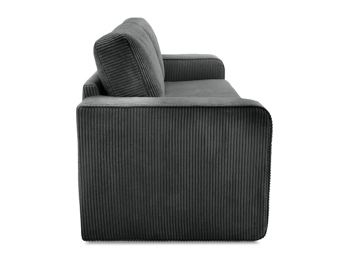 Bobochic Come Schlafsofa 2-Sitzer Cordsamt Dunkelgrau