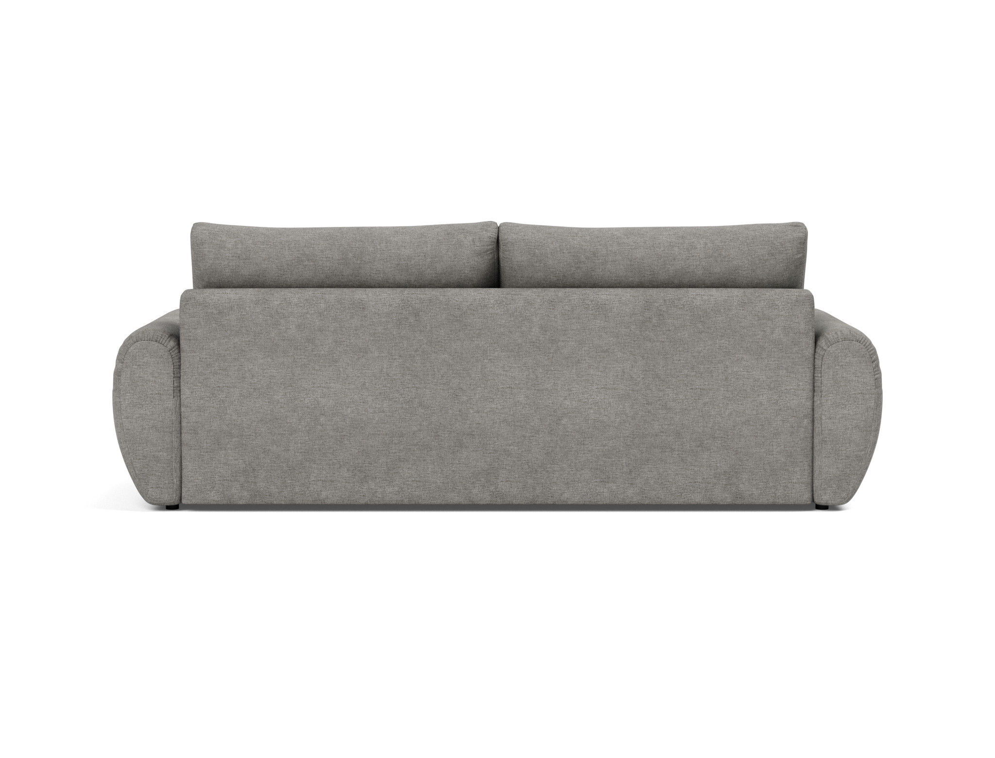 Schlafsofa Norum mit Curve-Armlehnen Flachgewebe Avella 282-Warm-Grey