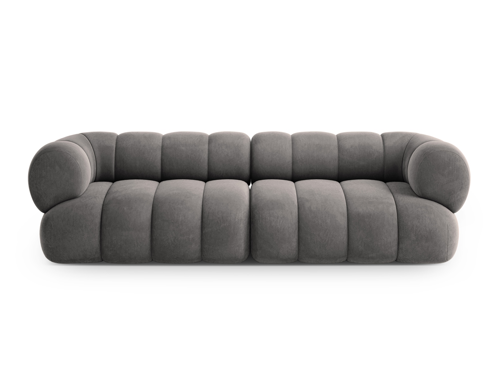 Cosmopolitan Design Sofa Koge 4-Sitzer Samt Vogue Grau