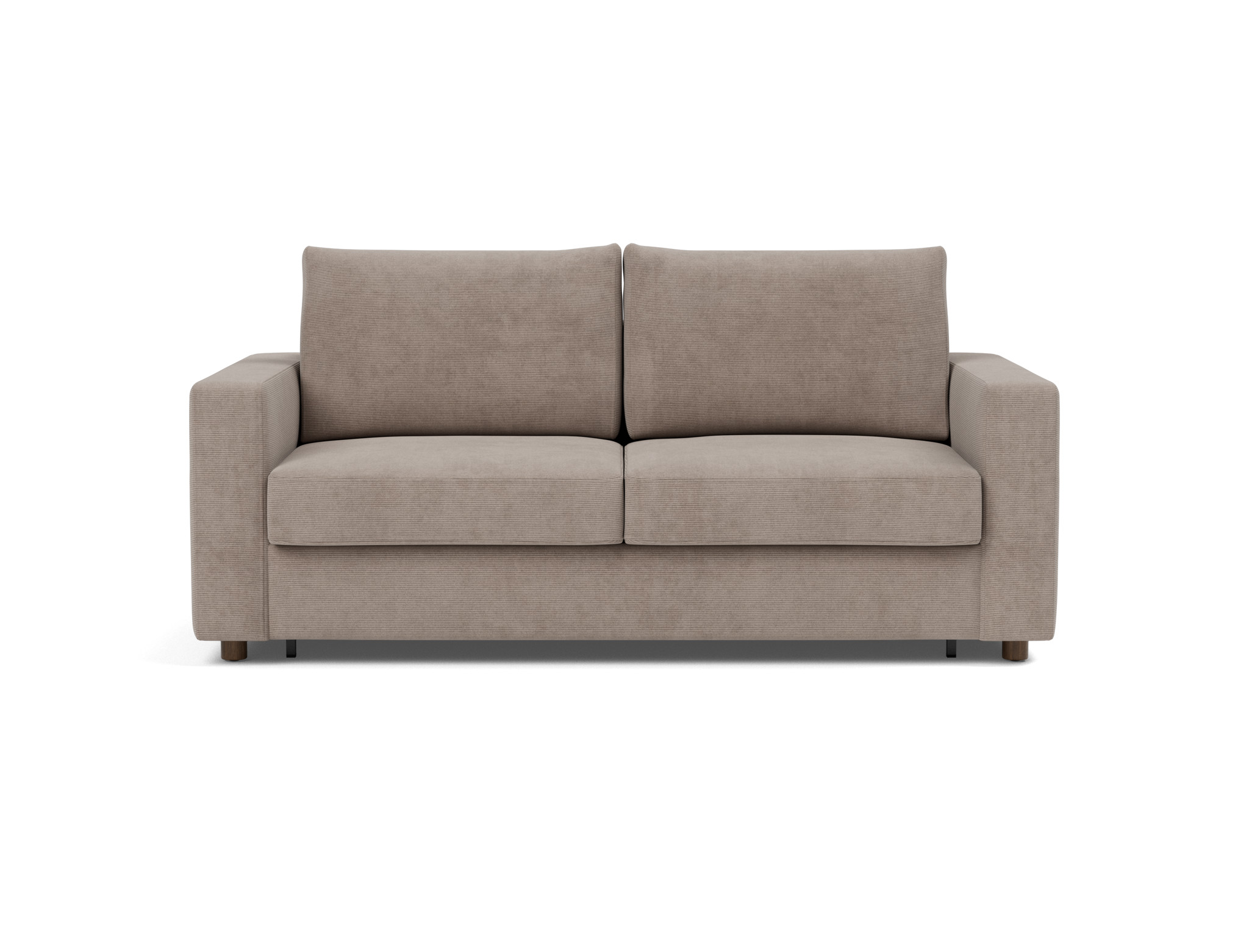 Schlafsofa Neah mit Standard-Armlehnen 160 Kord Cordufine 318-Beige