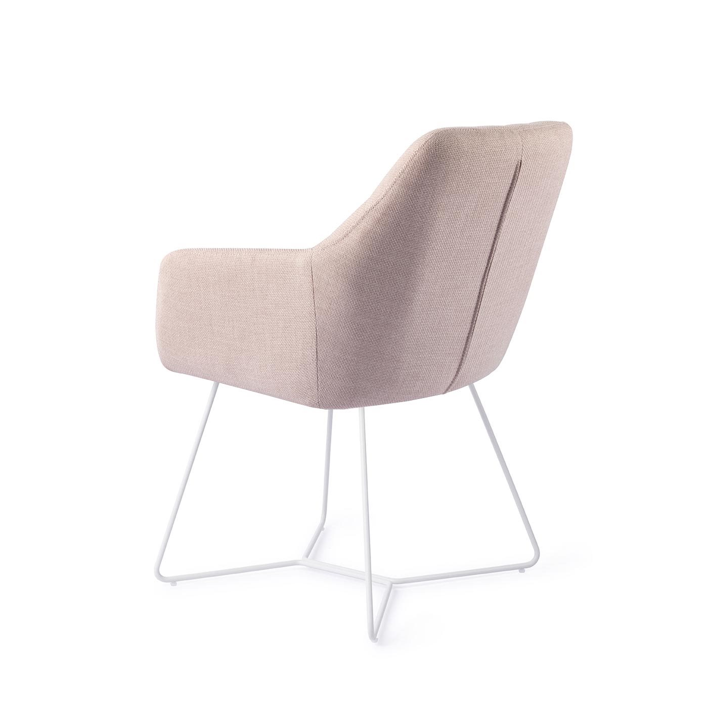 Jesper Home Esszimmerstuhl Noto Petal-Pink Beehive Weiß