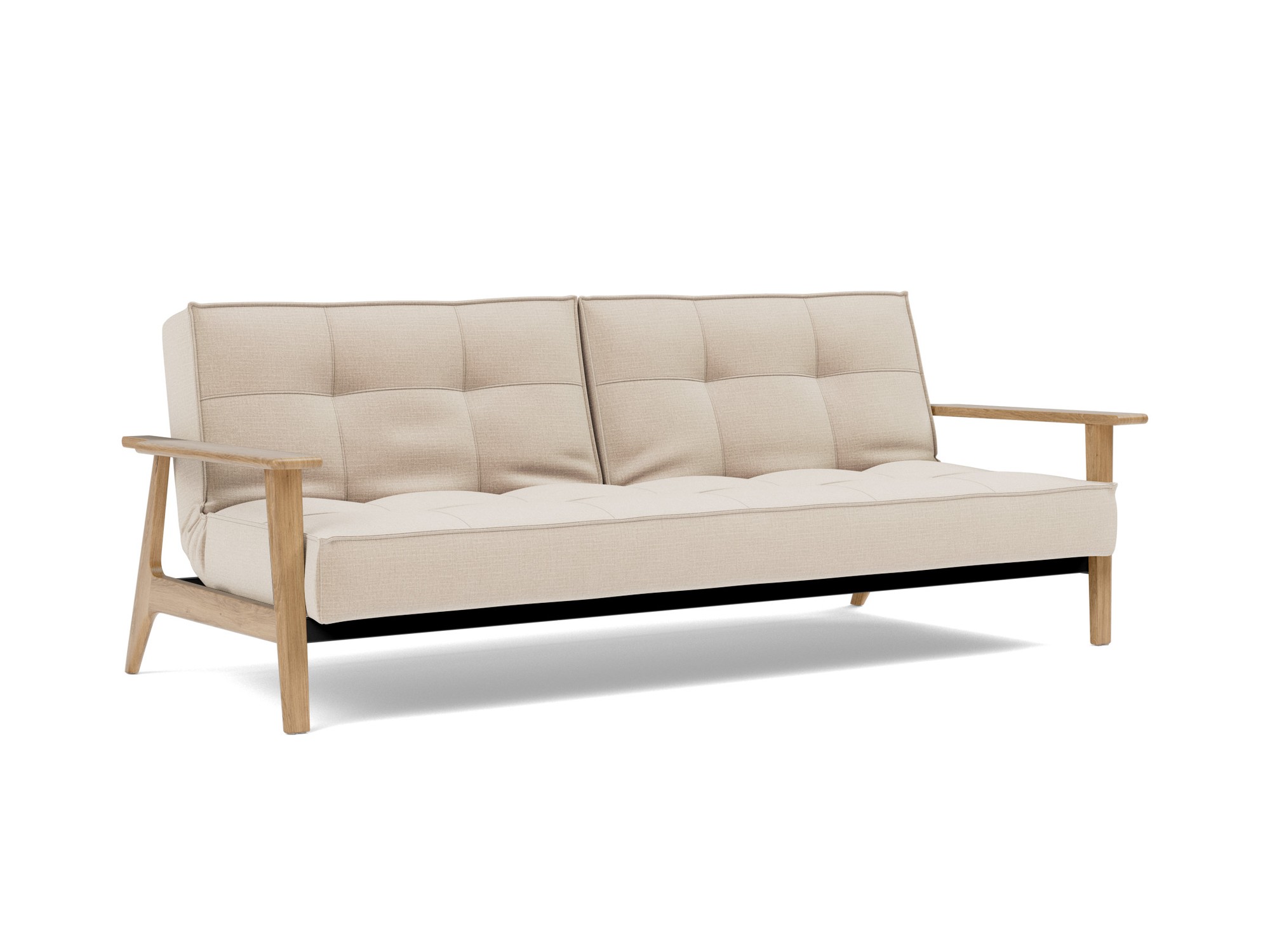 Schlafsofa Splitback Frej Chenille Esina 410-Almond-Beige