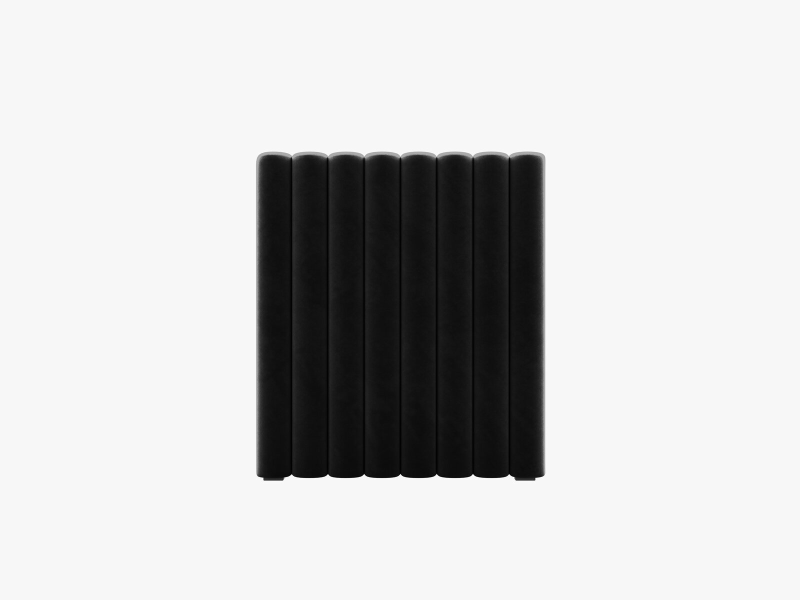 Micadoni Mistero Samtiger Kopfteil 80 cm Samt Paris Schwarz 80x95