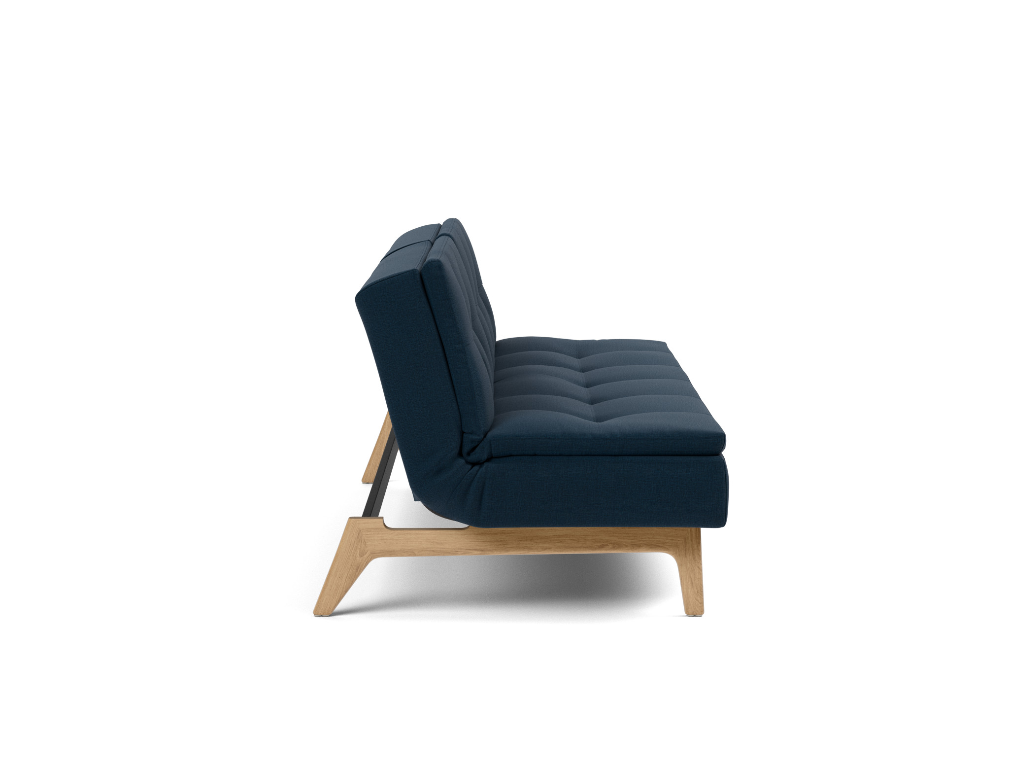Schlafsofa Dublexo Flachgewebe Mixed Dance 528-Blue Beine Eiche