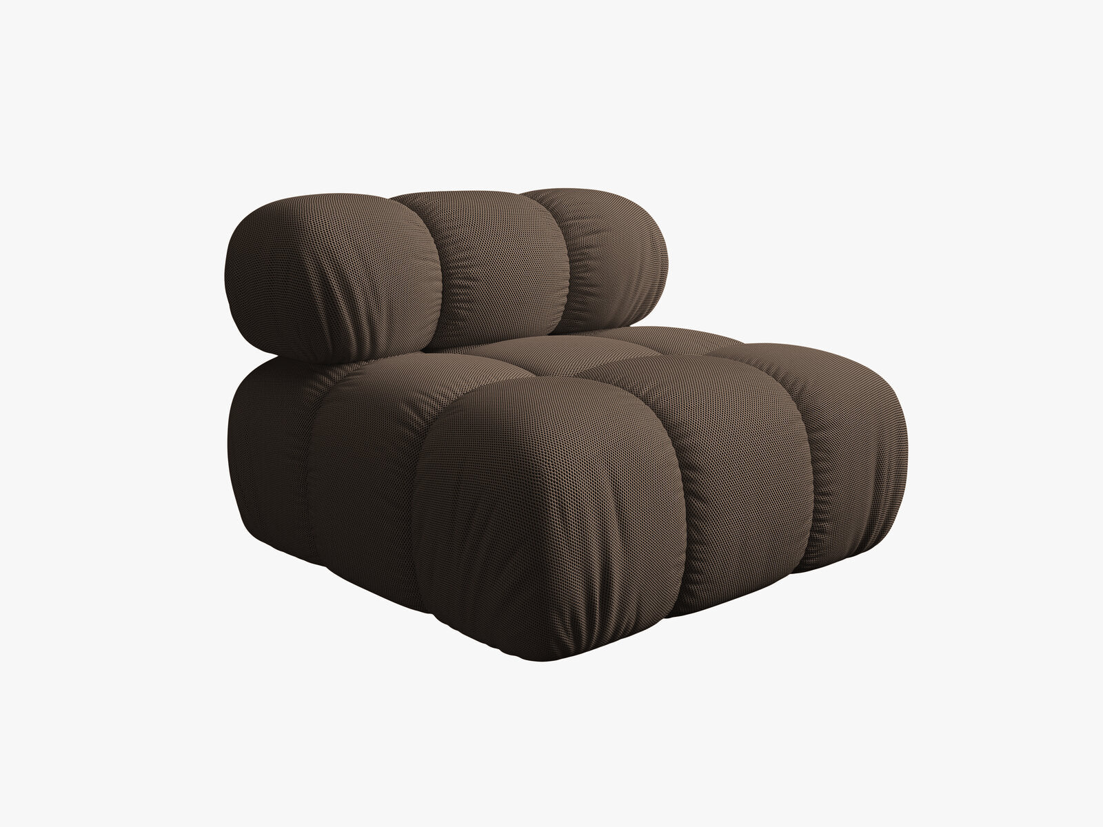 Micadoni Armloses Modul Bellis 3D-Stoff Sonic Braun